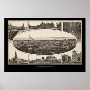 Pullman, Chicago (rond 1880) Poster