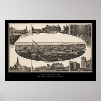 Pullman, Chicago (rond 1880) Poster