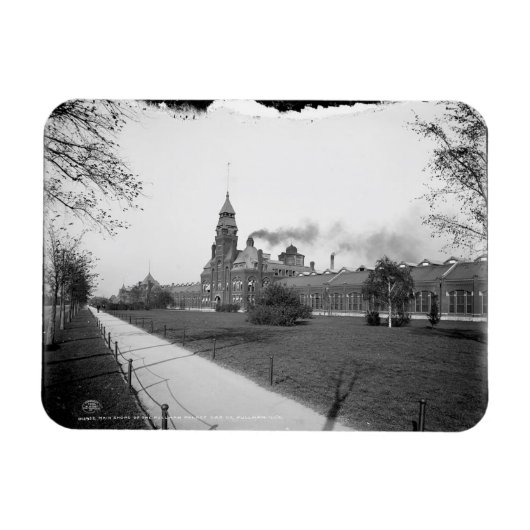 Pullman Palace Car Co., Pullman, Illinois c1900 Magneet (Horizontaal)