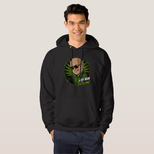 Pullover à capuche Ash Nom DePlume (Devant entier)
