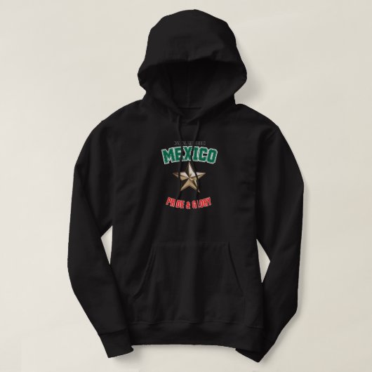 Pullover à capuche Édition Fierté Nationale Mexiqu (Design devant)