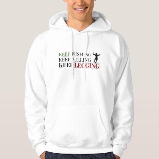 Pullover à capuche Fitness Quote – Conception de t (Devant)