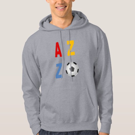 Pullover à capuche gris pour hommes ARIZONA SPORT (Devant)