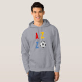 Pullover à capuche gris pour hommes ARIZONA SPORT (Devant entier)