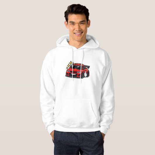 Pullover à capuche pour amateur de Funny Car (Devant entier)