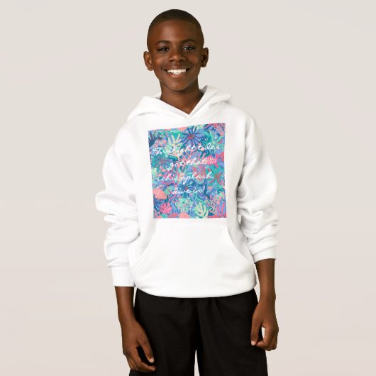 Pullover à capuche pour enfants avec graphique sty (Devant entier)