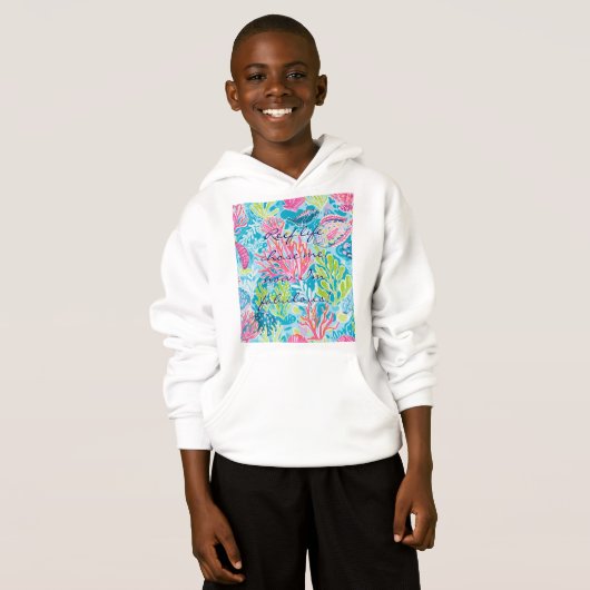Pullover à capuche pour enfants avec graphique sty (Devant entier)