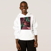 Pullover à capuche pour enfants avec graphique sty (Devant entier)