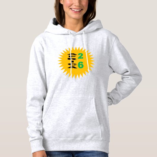 Pullover à capuche pour femmes gris SUN AFRICA 2 (Devant)
