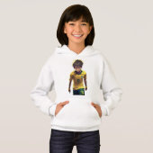 pullover à capuche pour fille quand il fait effray (Devant entier)