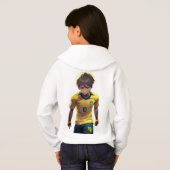 pullover à capuche pour fille quand il fait effray (Dos entier)