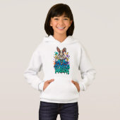 🌈🐻 Pullover à capuche T-shirt pour enfants migno (Devant entier)