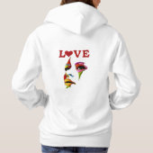 pullover à capuche unisexe chaud et douillet (Dos)