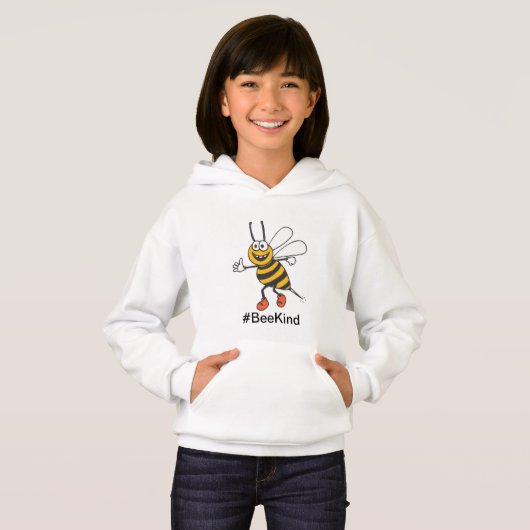 Pullover à capuchon pour fille - Abee Kind (Devant entier)