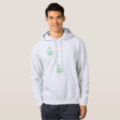 Pullover adulte à capuche (cendré vif (Devant entier)