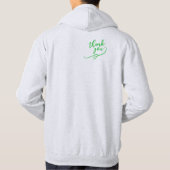 Pullover adulte à capuche (cendré vif (Dos)
