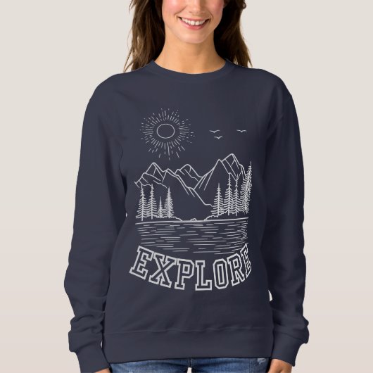 Pullover col rond Cozy Outdoor Adventure (Devant)