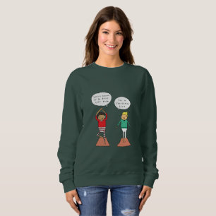Pullover drôle de Noël de yoga de la pose