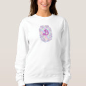 Pullover en molleton licorne pastel cosy (Devant)