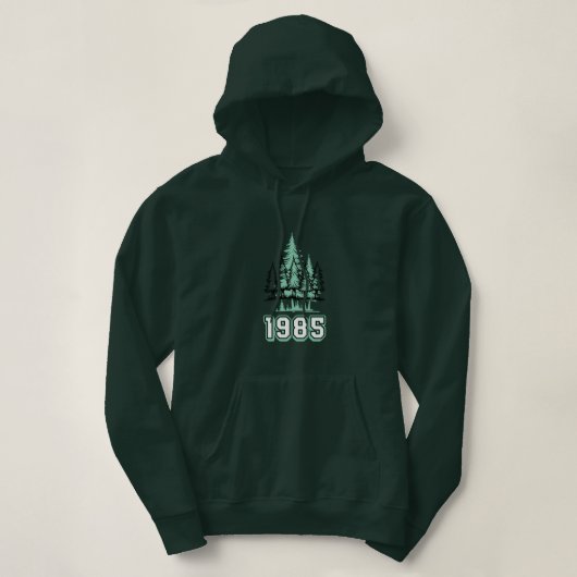 Pullover Forest Rétro | Esthétique de la Nature Vi (Design devant)