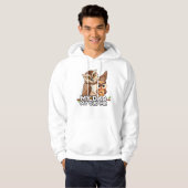 Pullover Hoodie: Mijn vader Mijn oude ik (wit) (Voorkant volledig)