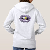 Pullover Hoodie Overmaatse logo voor haar (Achterkant)