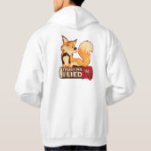 Pullover Hoodie: Vertrouw Me (wit) (Achterkant)
