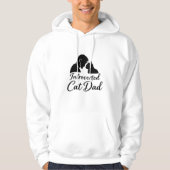 Pullover Silhouette Minimaliste Papa Chat Introver (Devant)