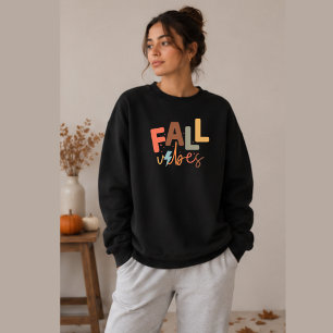 Pullover sweatshirt graphique à col ras du cou « F
