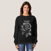 Pullover Vintage Rose Noir & Blanc (Devant entier)