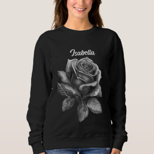 Pullover Vintage Rose Noir & Blanc 