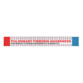 Pulmonaire fibrose Awareness Patroon Ribbon Grosgrain Lint (Voorkant)