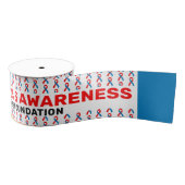 Pulmonaire fibrose Awareness Patroon Ribbon Grosgrain Lint (Spoel)