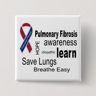 Pulmonale fibrose Bewustheid Button