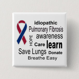 Pulmonale fibrose Bewustheid Button