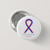 Pulmonale fibrose Bewustheid Ribbon Buttonnen Ronde Button 3,2 Cm (Voorkant /achterkant)