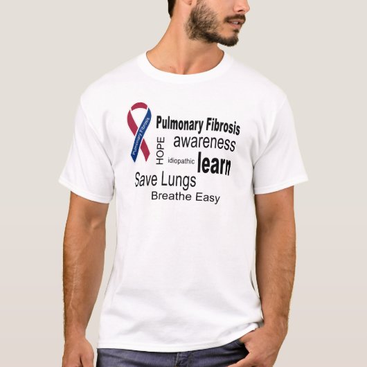 Pulmonale fibrose Bewustheid T-Shirt (Voorkant)