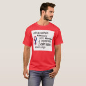 Pulmonale fibrose Bewustheid T T-shirt (Voorkant volledig)