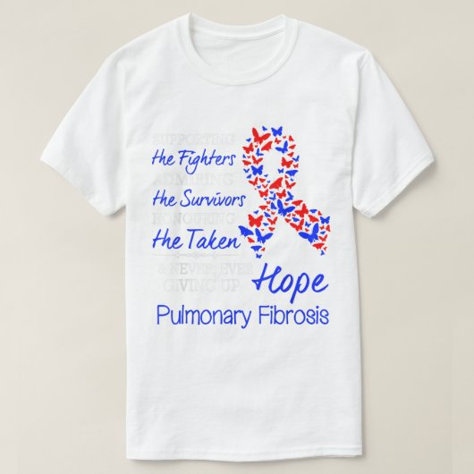 Pulmonale fibrose Shirt Pulmonaire fibrose (Design voorkant)