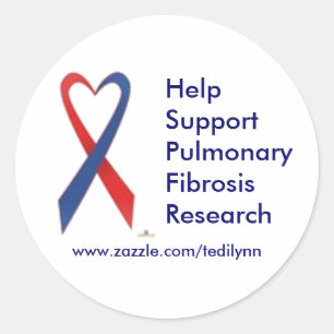 Pulmonale fibrose...sticker ronde sticker