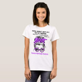 Pulmonale hypertensie Bewustheid Koolstofondersteu T-shirt (Voorkant volledig)