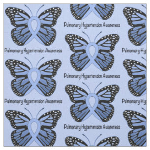 Pulmonale hypertensie Bewustheid met Butterfly Stof