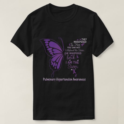 Pulmonale hypertensie Ik ben het Storm T-shirt (Design voorkant)