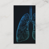 Pulmonale longziekte Doctor Simple Black Visitekaartje (Voorkant)