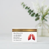 Pulmonologue Lung Doctor Cartes de visite Médicale (Debout devant)