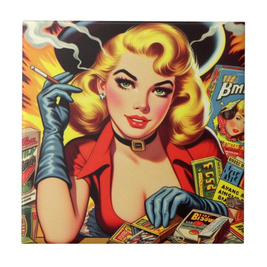  Pulp Country Girl Tegeltje (Voorkant)