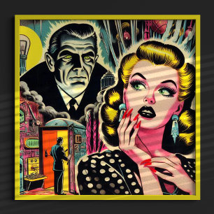 Pulp Illustratie Poster