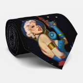 Pulp in de ruimte stropdas (Opgerold)