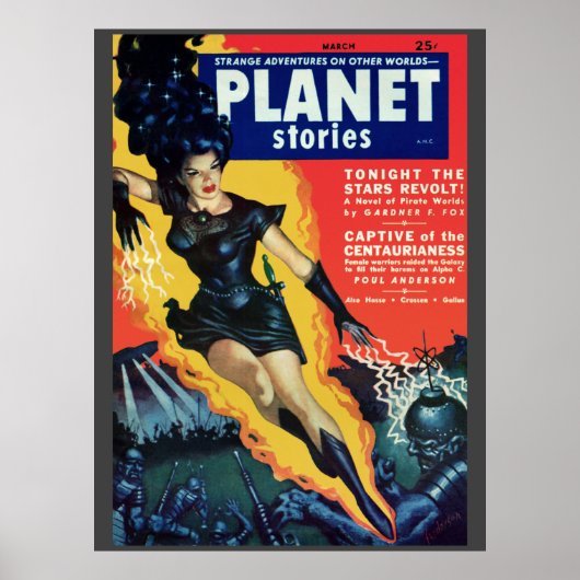  pulpstrip "Planet Stories" Poster (Voorkant)