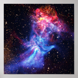 Pulsar B1509 - Hand of God X-Ray Nebula NASA Foto Poster
